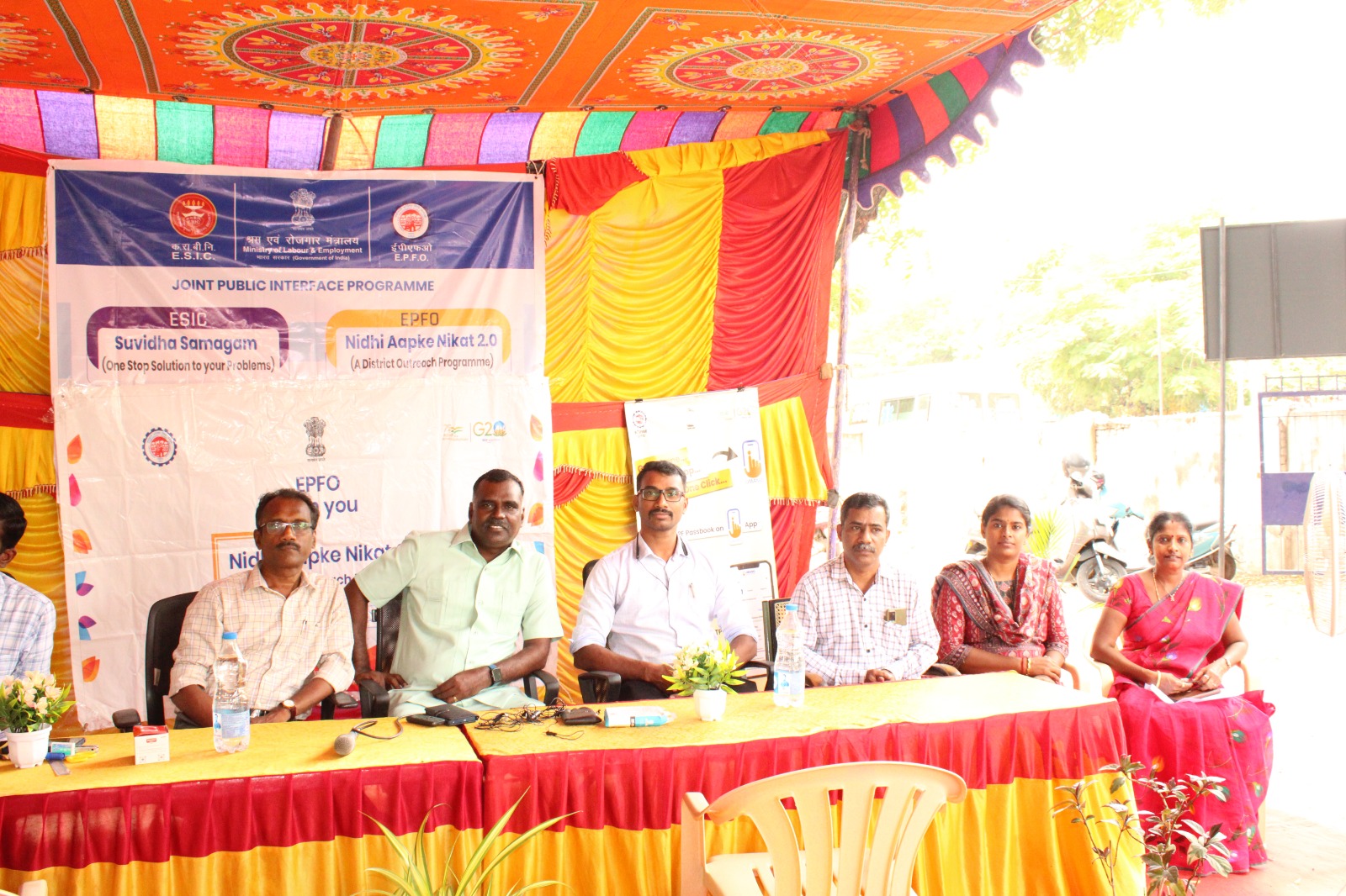 Joint Outreach Program “Nidhi Aapke Nikat 2.0” at ESIC Branch Office, Thathaneri on 29-07-2024